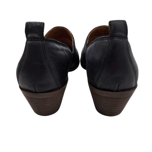 Lucky Brand Morriah Leather Slip On Heeled Loafer Shoes Size 7.5 - Picture 6 of 8